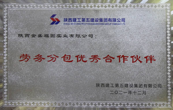 劳务分包优秀合作伙伴